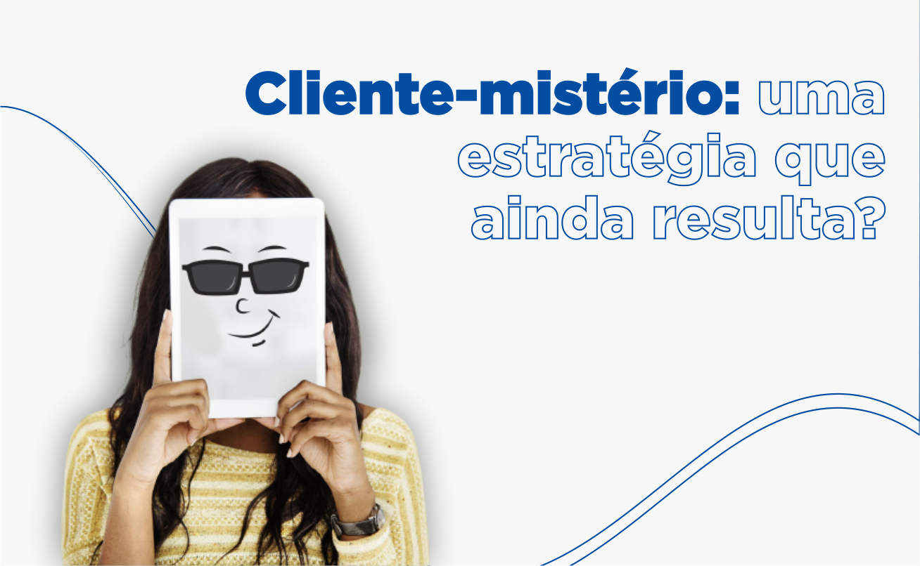 Mulher em simulação de cliente-mistério